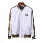 blousons veste versace collection classic ligne de palais blanc